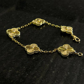 Bracelet Vintage Alhambra 5 Trèfles Doré