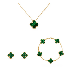 Set Alhambra Collier Trèfle 1 Motif, Bracelet et Boucles d'oreilles