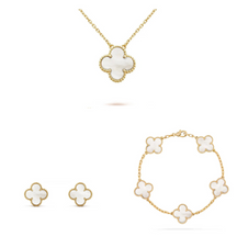 Set Alhambra Collier Trèfle 1 Motif, Bracelet et Boucles d'oreilles